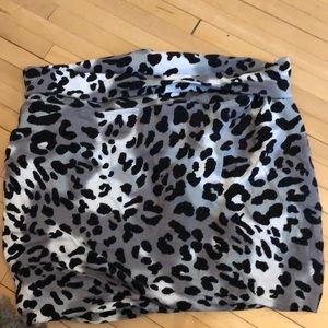 Cheetah print skirt